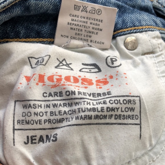 Vigross Blue Straight Leg Jeans size 9/10 - Picture 10 of 11